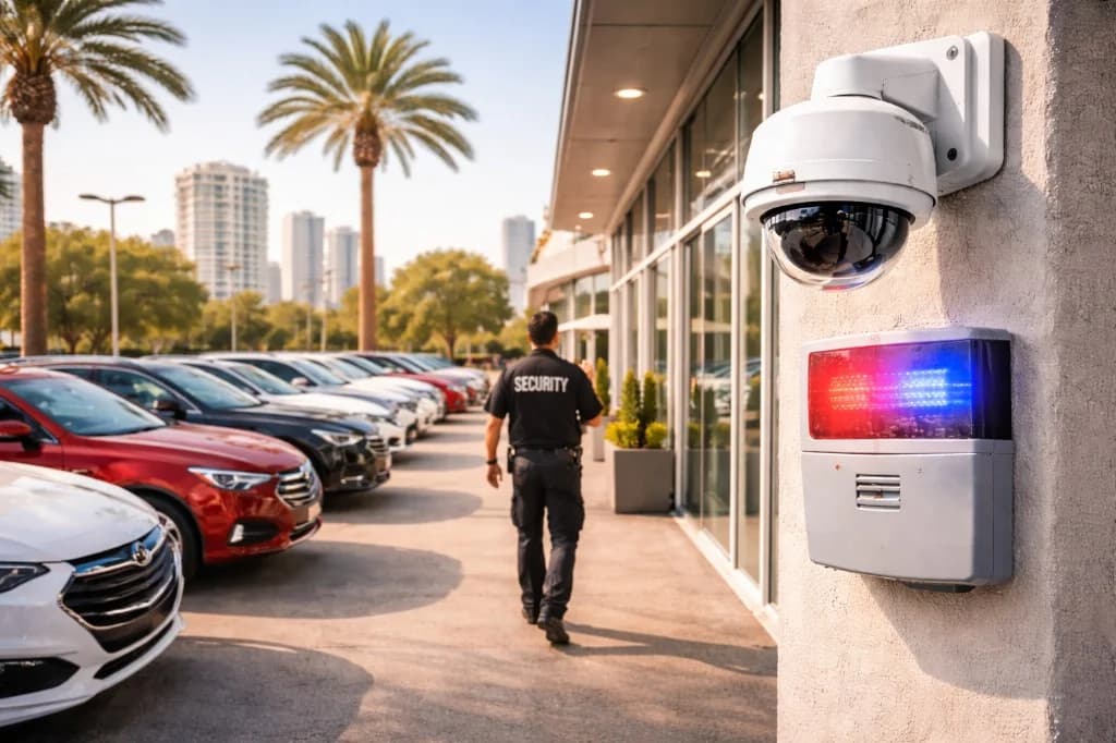 Security Systems for Auto Dealership Security
