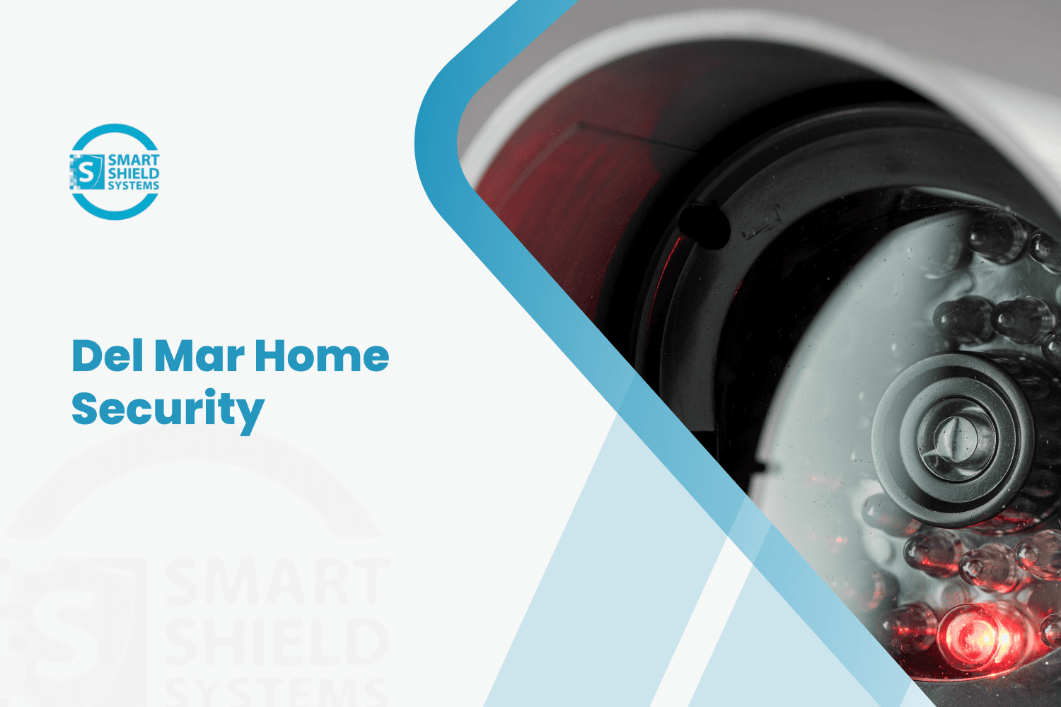 Smart Shield Systems security camera close-up for Del Mar home security services