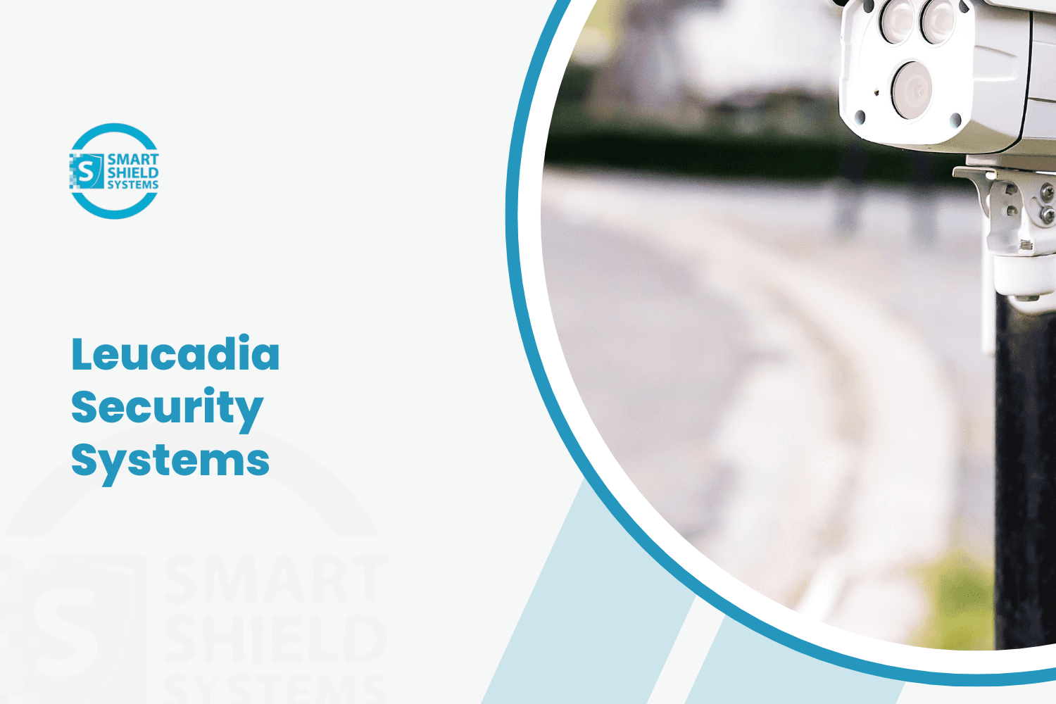 Smart Shield Systems security camera mounted on pole for Leucadia coastal property surveillance